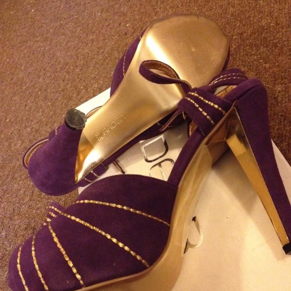 Arden B open toe suede sandal pumps - Picture 5 of 6